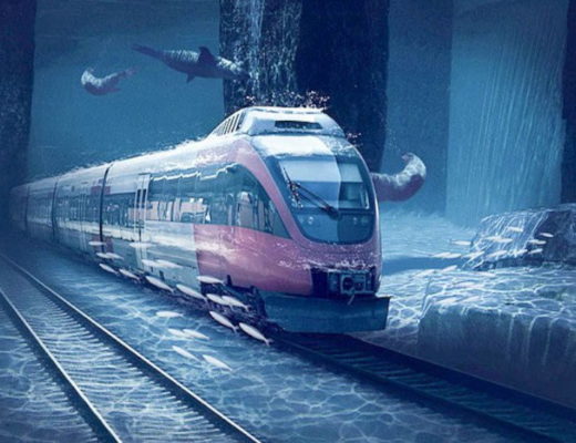 Underwater train between Dubai and Mumbai