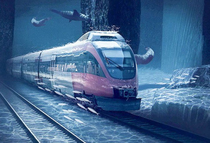 Underwater train between Dubai and Mumbai