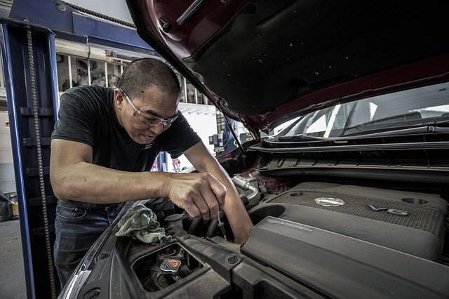 changing car oil