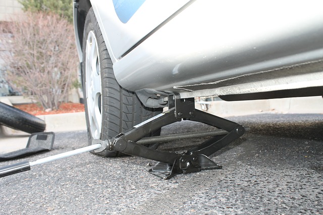 checking car tyres